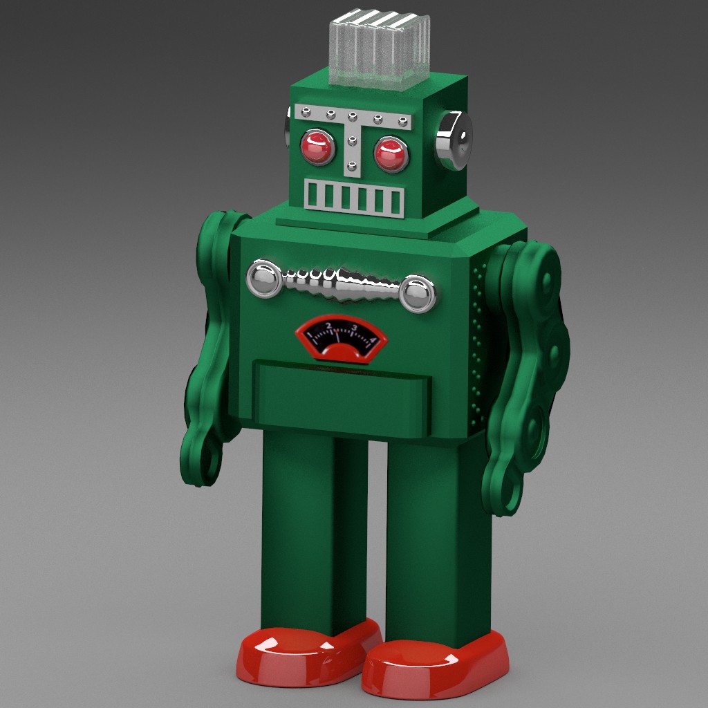 Smoking Spaceman robot toy preview image 1